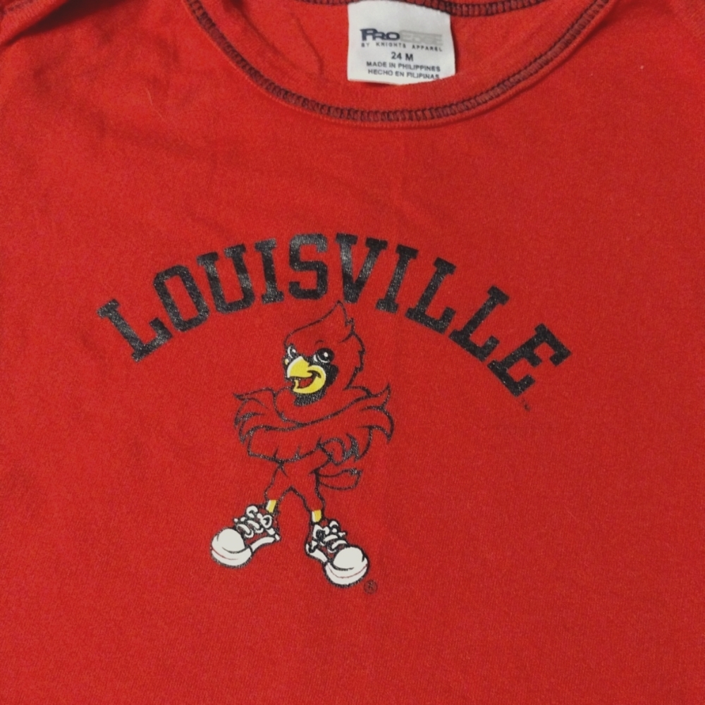 PRO EDGE Louisville Cardinals onesie 24m